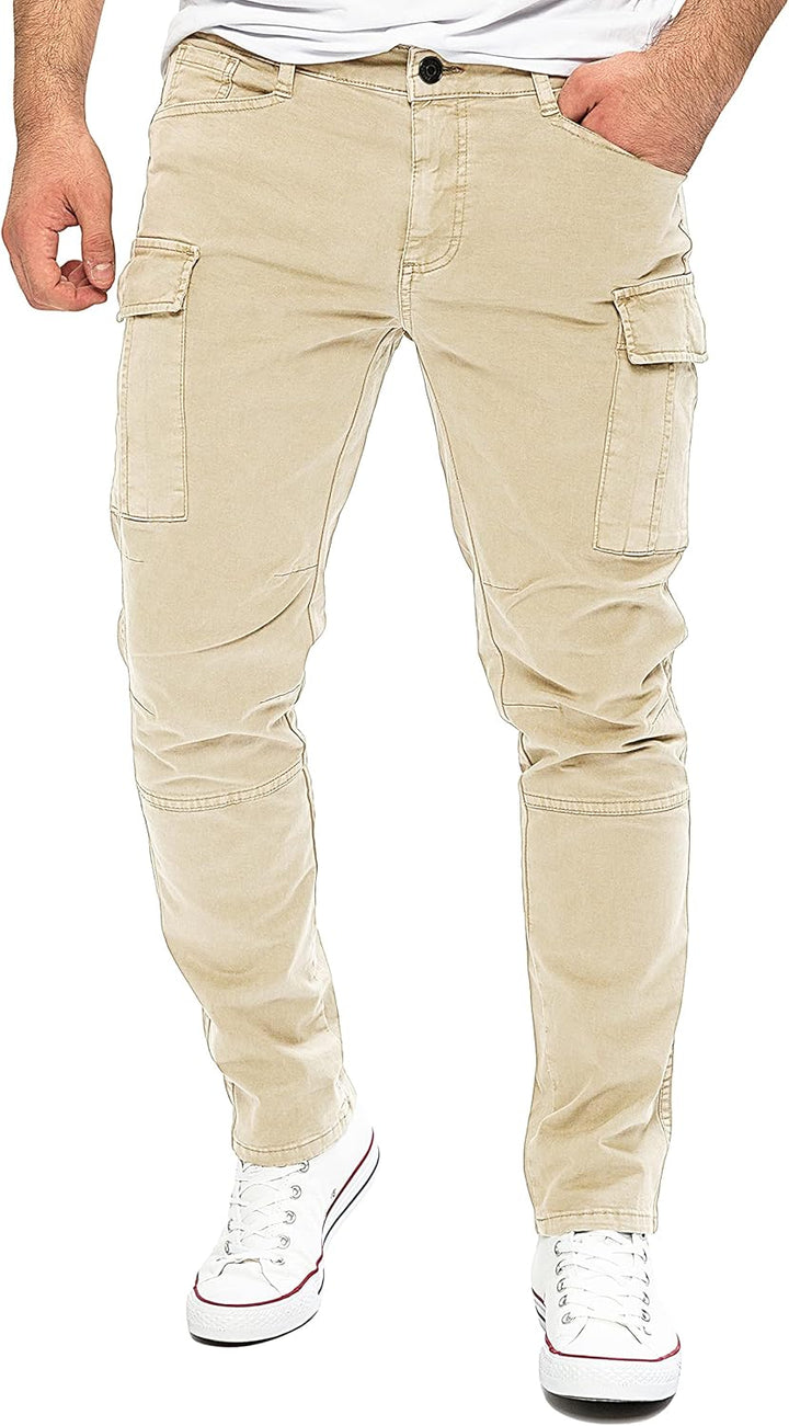 Yazubi Jayden - Herren Cargo Hose - Baumwoll Cargo Jeans 30W / 32L Beige (Rainy Day 135304), 30W / 3