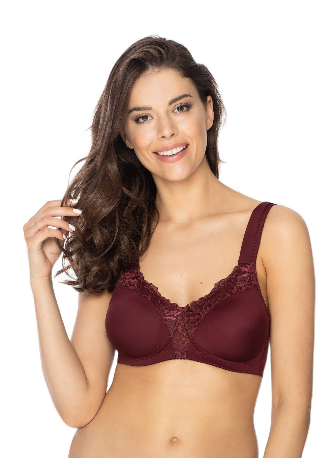 VIANIA! Soft-BH 184460 Helga ohne Bügel Komfortträger vorgeformte Cups Farben Cream I Blau I Rot I G