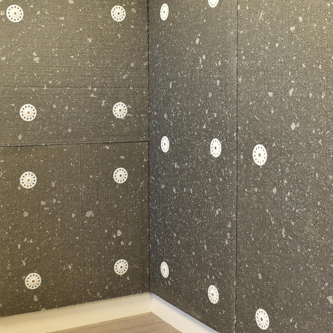 Polypropylen-Unterlegscheiben für weiche Dämmplatten aus EPS, XPS, Steinwolle und Fiberglas, 60 mm,
