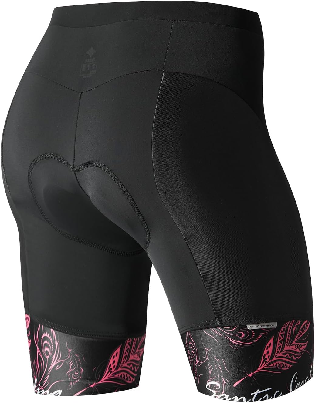 Santic Fahrradhose Damen Gepolstert Kurz Radlerhose Damen Radhose Damen mit Sitzpolster Radsportshor
