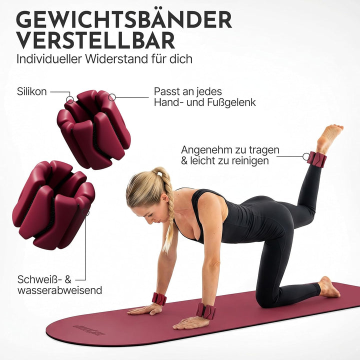 NEOLYMP Pilates Set für Zuhause – Pilates Ball, Pilates Ring & Gewichte – Komplettes Pilates Zubehör