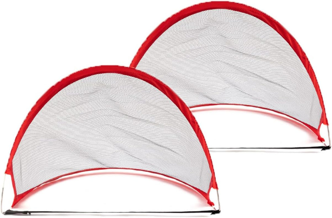 Bandito FunHockey Komplettset, für Kinder, 4 Hockey Schläger, 4 Bälle und 2 Faltbare Pop Up Tore, Fl
