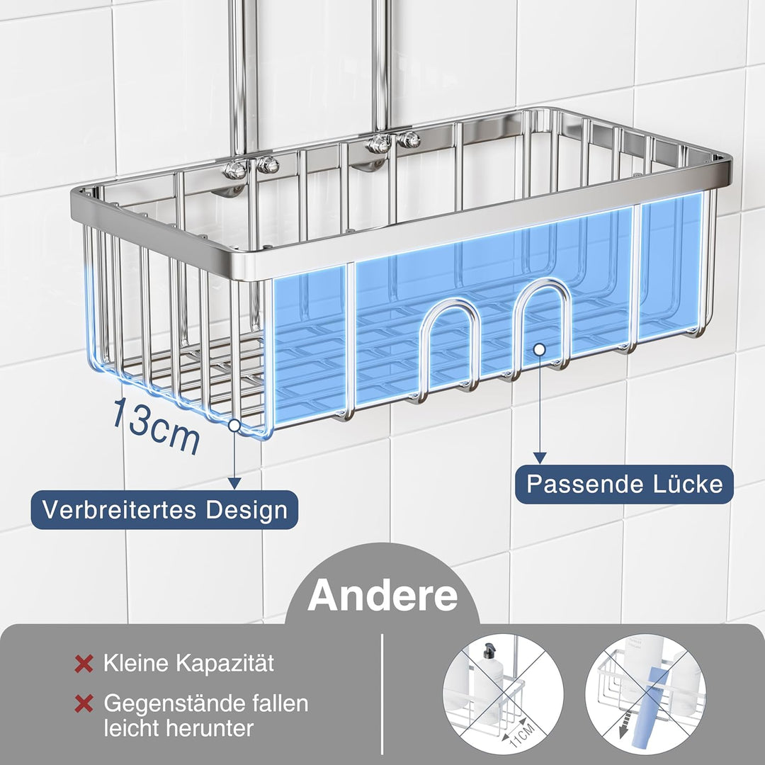 Duschablage Zum Hängen Duschkorb Ohne Bohren Dusche Halterung Bad Regal Shampoo Halterung Für Dusche
