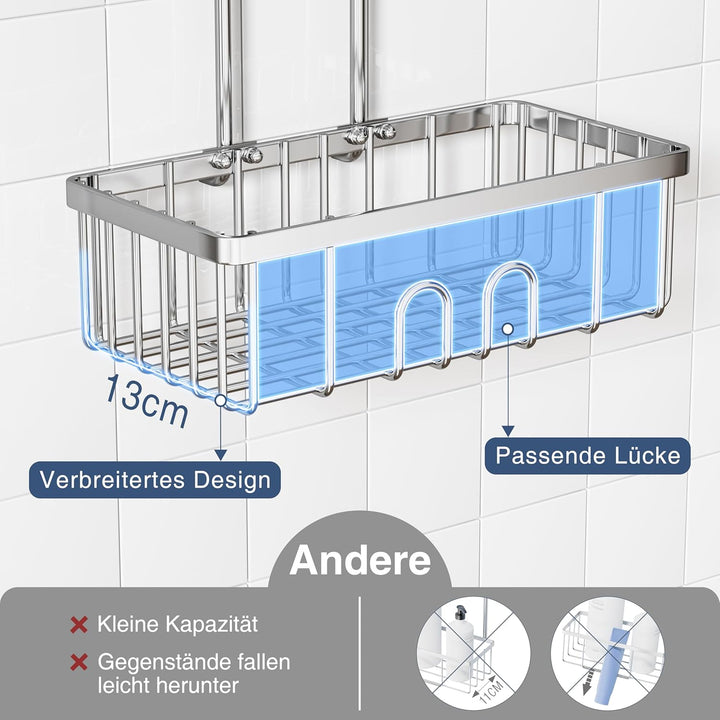 Duschablage Zum Hängen Duschkorb Ohne Bohren Dusche Halterung Bad Regal Shampoo Halterung Für Dusche