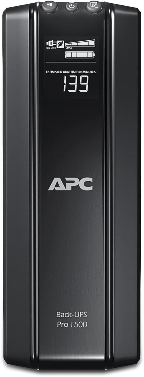APC Back UPS PRO - BR1500GI - USV 1500VA Leistung (Stromparfunktion, IEC - Kaltgeräte Ausgänge, Mult