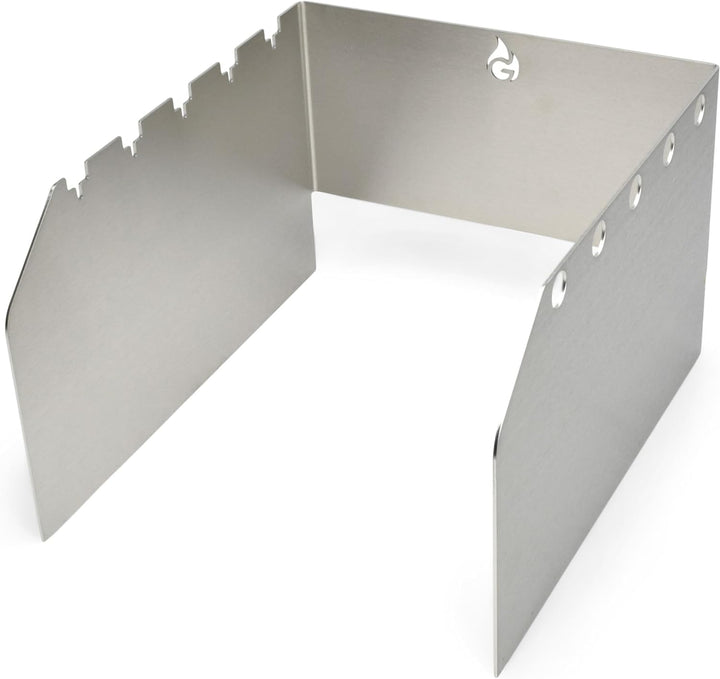 Grillrost.com Das Original Edelstahl Windschutz und Spiesshalter | für Napoleon kleine Sizzle Zone (