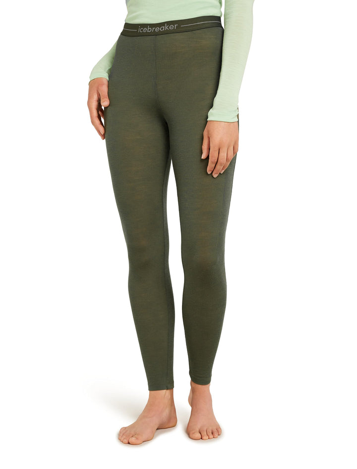 Icebreaker Damen Leggings Everyday Base Layer Leggings S Loden, S Loden
