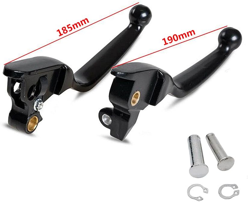 SYUU Black Hebel Bremsgriff Aluminium Bremshebel Kupplungshebel für Harley Davidson Touring FLHX FLH