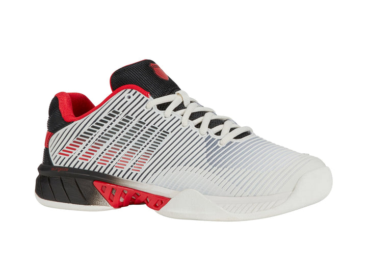 K-Swiss Herren Hypercourt Express 2 Carpet Tennis Shoe, Bright White Stretch Limo High Risk Red