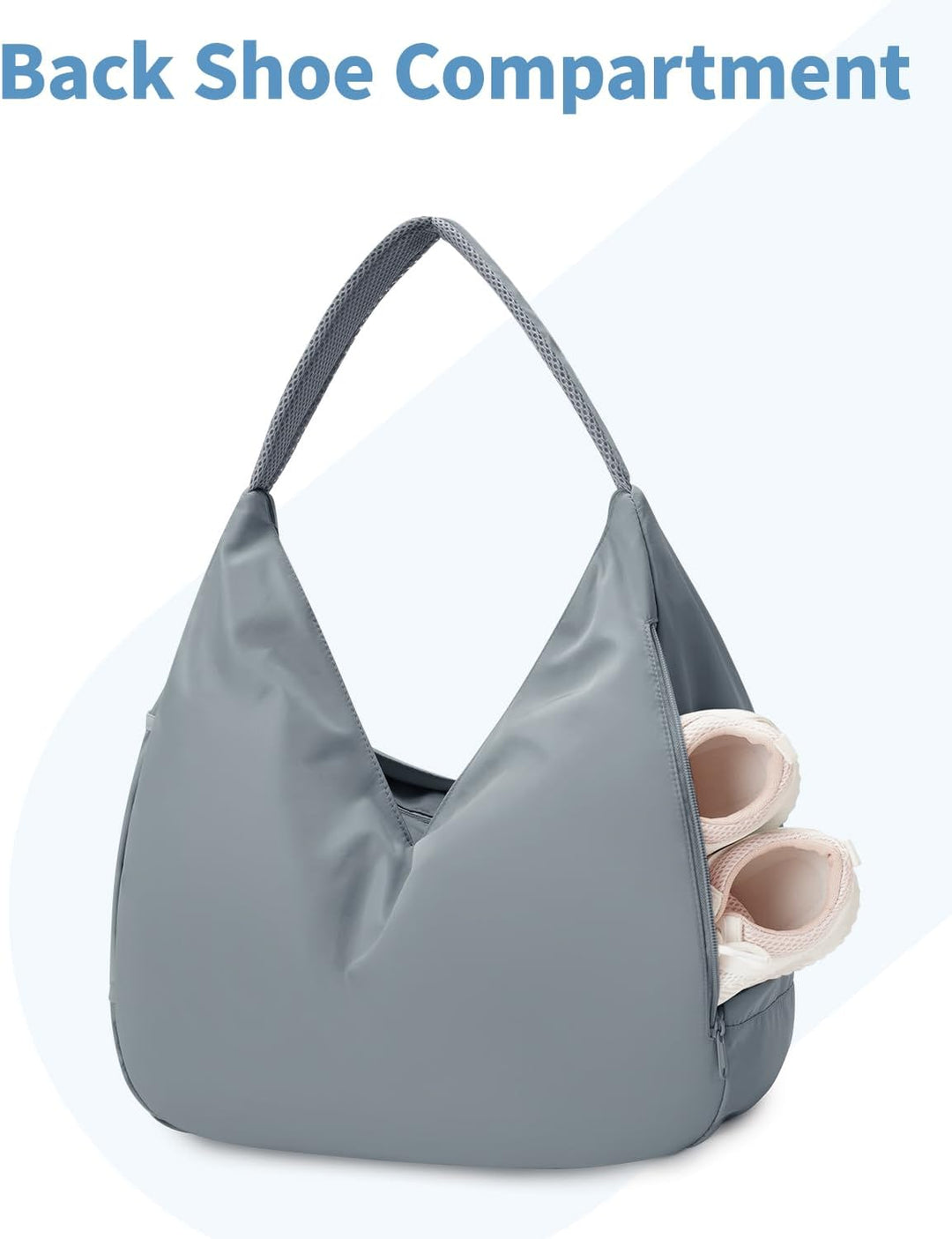 Ceneda Sporttasche für Damen Sport-Reisetasche mit verstecktem Yogamatten-Halter und Schuhfach Worko