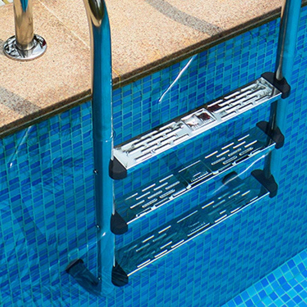 Schwimmbadleiter Pedal aus Edelstahl 50cm Länge Poolleiter Stufen Ersatz rutschfeste Poolleiter für