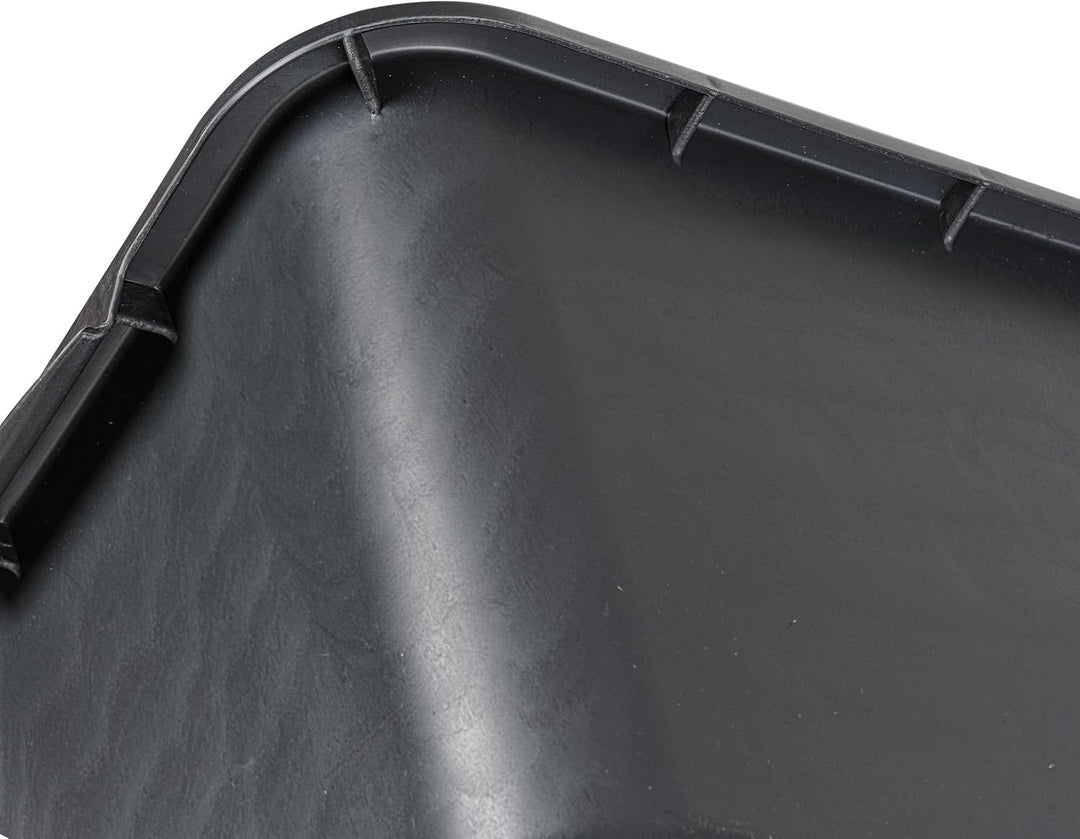 BURI 5 Stück Mörtelwanne 40 Liter Mörtelkasten rechteckig, schwarz - Baueimer Maurerkasten Mörtelküb