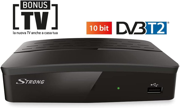 Strong SRT 8209 Digitaler HD-Receiver (DVB-T2, HDMI, USB Recorder, SCART, HEVC) schwarz