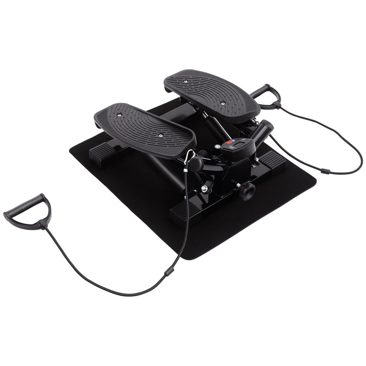 HOMCOM Mini Stepper Sidestepper Fitness Heimtrainer inkl. Trainingsbänder