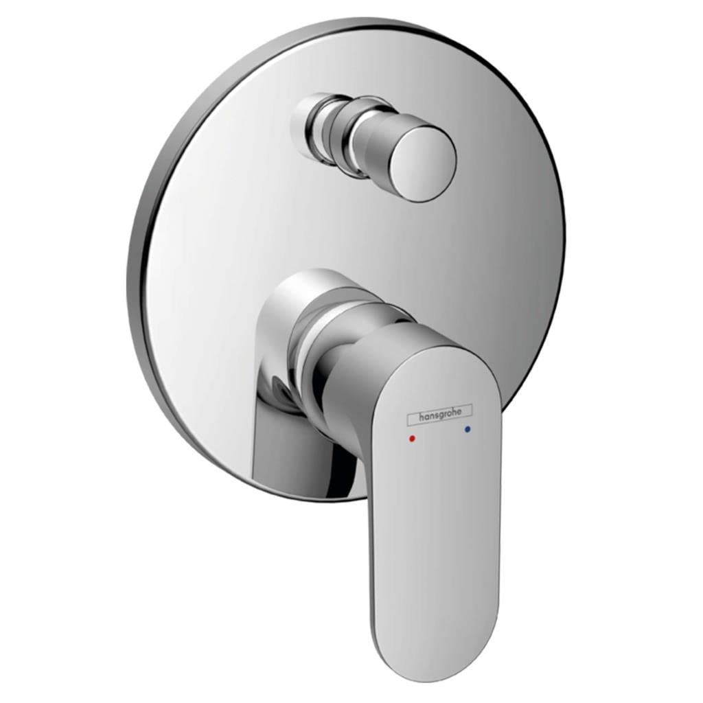 hansgrohe Wannenarmatur Rebris S, Unterputz Badarmatur für 2 Funktionen, Chrom Chrom Wanne, Chrom Wa