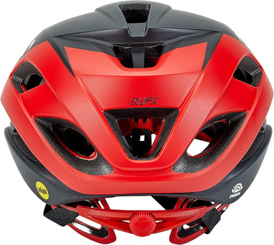 Giro Unisex – Erwachsene Eclipse Spherical Helme L Matte Black/White/Red 22, L Matte Black/White/Red