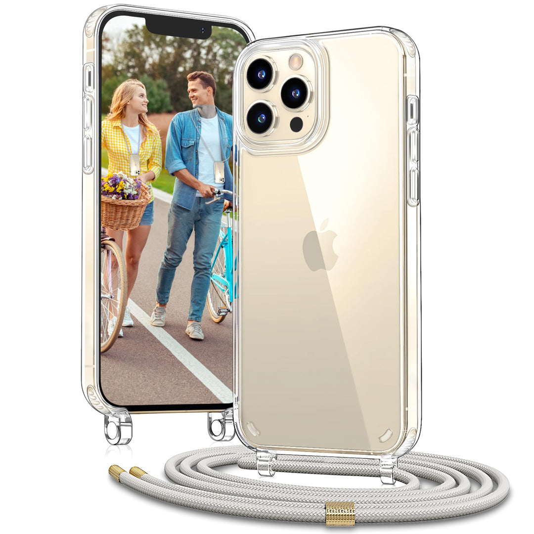 Handykette für Apple iPhone 12 Hülle mit Band und iPhone 12 Pro Hülle mit Band - Necklace Handyhülle