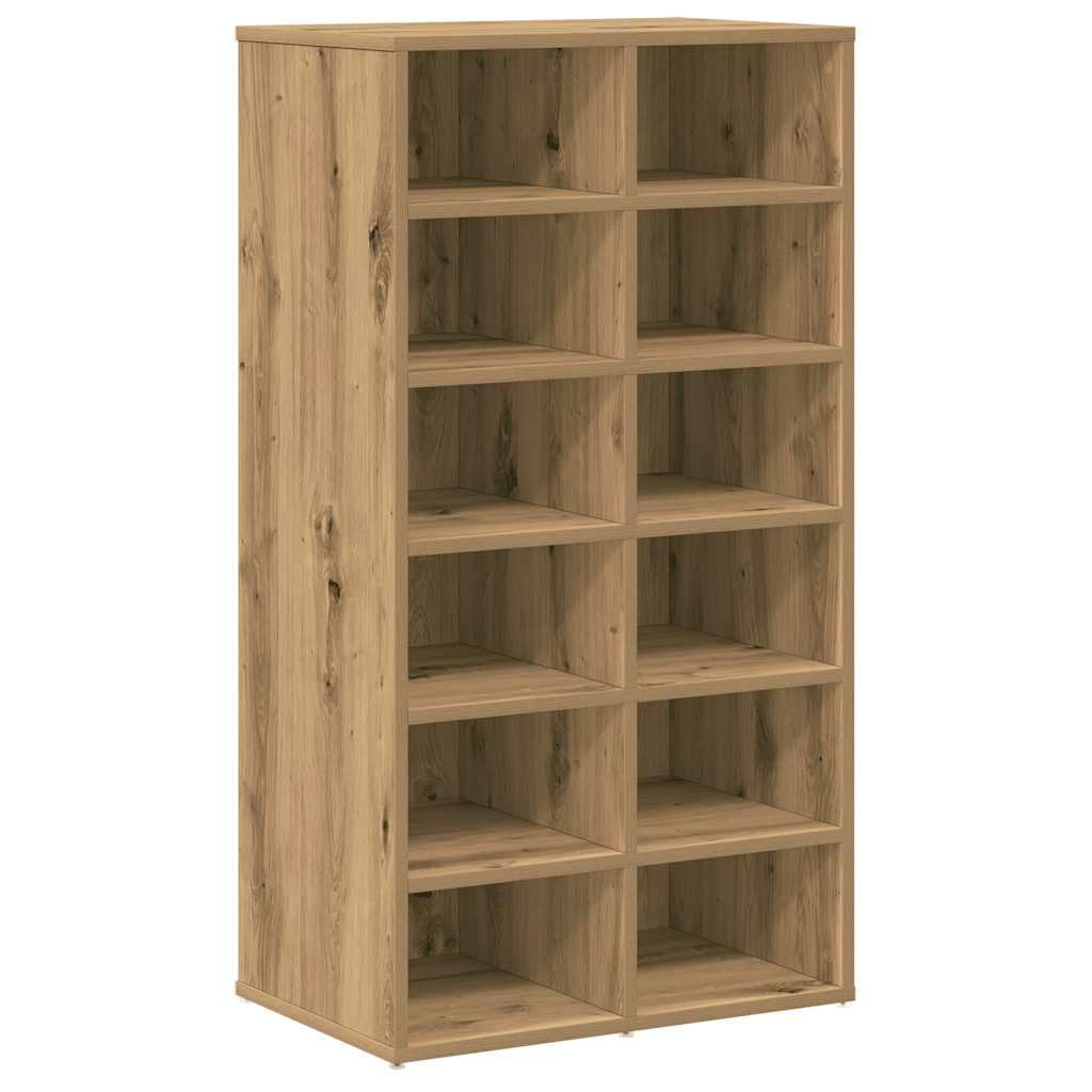 vidaXL Schuhregal Artisan-Eiche 54x34x100,5 cm Holzwerkstoff, Schuhaufbewahrung, Schuhorganizer, Sch