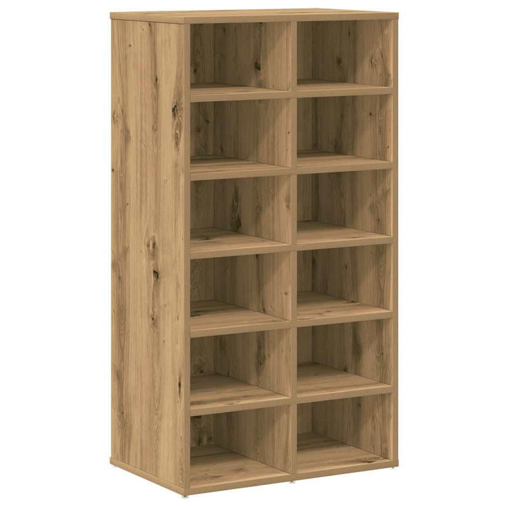vidaXL Schuhregal Artisan-Eiche 54x34x100,5 cm Holzwerkstoff, Schuhaufbewahrung, Schuhorganizer, Sch