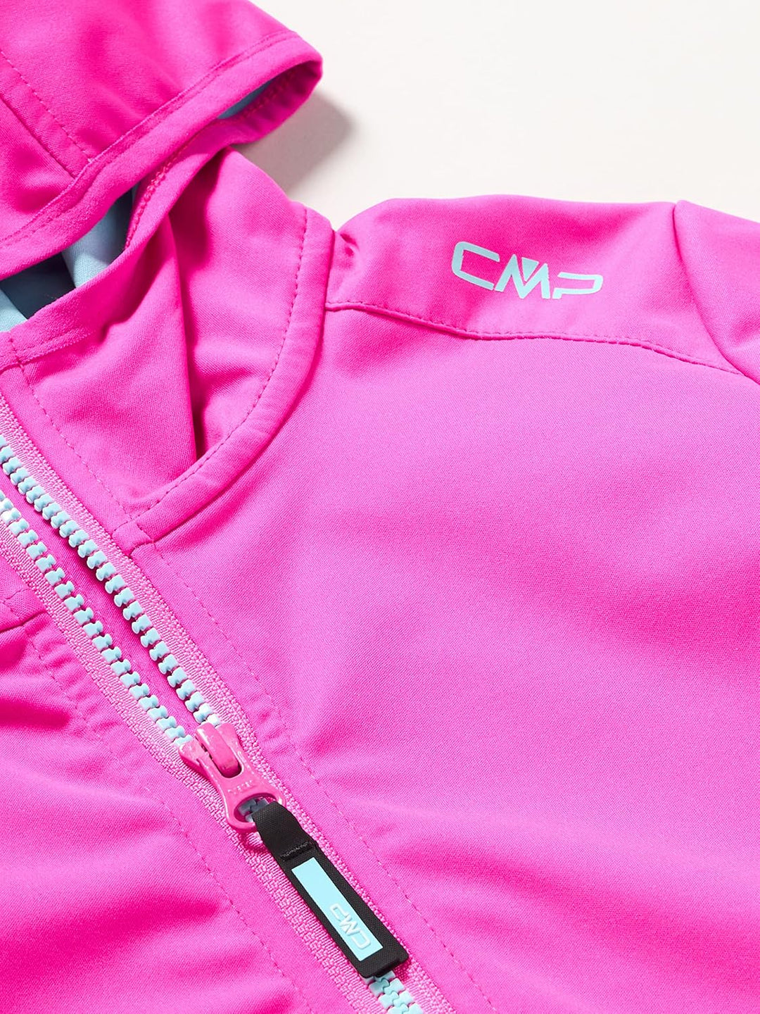 CMP Mädchen Softshell Jacket With Fixed Hood Jacke 104 Lila Fluo-Aqua, 104 Lila Fluo-Aqua