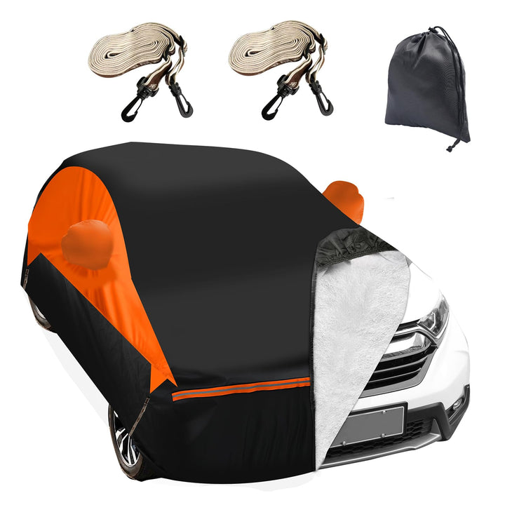 Autoabdeckung für Peugeot 208 2012-2019, 6 Schichten Outdoor Vollgarage mit Baumwolle gefüttert und