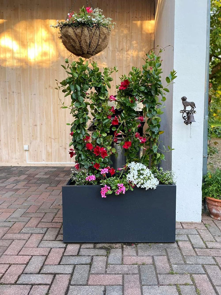 Pflanzwerk Pflanzkübel Rankgitter - 2 Stück - 78x35cm Pflanzen Rankhilfe Blumen Rosen Kletterhilfe 1