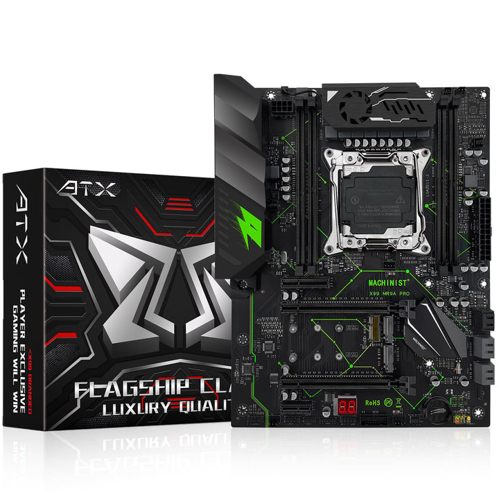 MACHINIST LGA 2011-V3 ATX Motherboard, X99 Gaming Motherboard mit Self-Check-Karte (Intel 5th/6th Ge