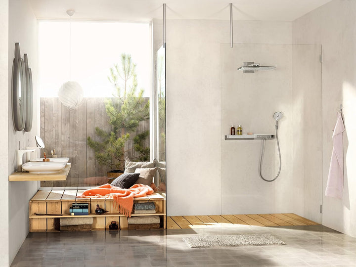 hansgrohe Showertablet Select 700 Thermostat Universal, für 2 Funktionen, Chrom Dusche Chrom, Dusche