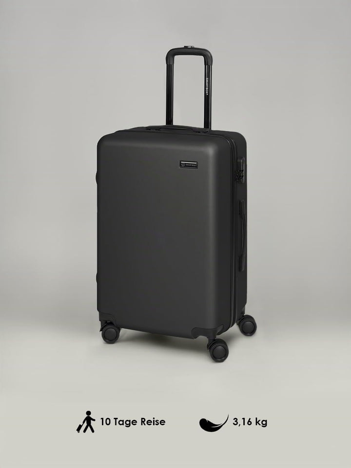 Smartbox Hartschalen Check-in Koffer für Damen &amp; Herren | Mittelgrosser M Trolley 43 x 27 x 66 cm au