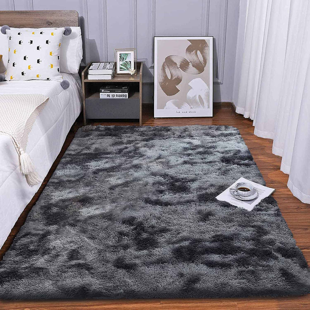 Tinyboy-hbq Teppich Wohnzimmer Schlafzimmer Rund Modern Design Shocky Lange Borsten Runde Innen ruts