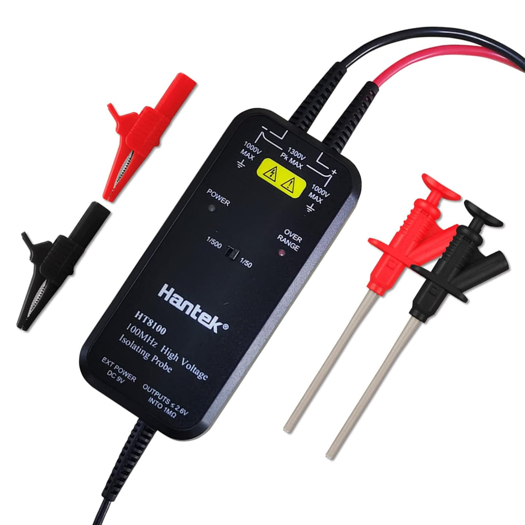 Hantek HT8100 Oszilloskop Sonde Hoch Stromspannung Differential Sonde, 100MHz Bandbreite, HT8100