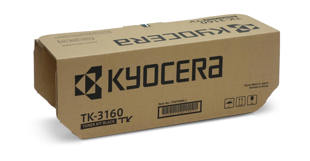 Kyocera TK-3160 Original Toner-Kartusche Schwarz 1T02T90NL1. Kompatibel für ECOSYS M3145dn, ECOSYS M
