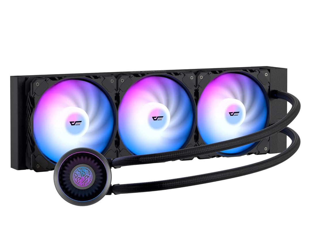 darkFlash DNA360A AIO CPU-Flüssigkeitskühler, Hochleistungspumpe, ARGB-Sync, PWM-Lüfter, mit Anpassb