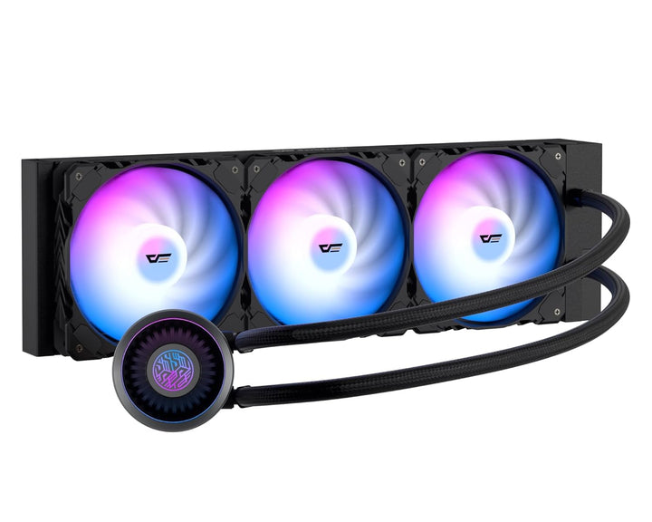 darkFlash DNA360A AIO CPU-Flüssigkeitskühler, Hochleistungspumpe, ARGB-Sync, PWM-Lüfter, mit Anpassb
