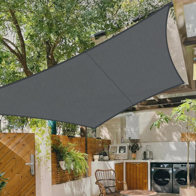 COOL AREA Sonnensegel Wasserdicht Quadratisch 4x4m Sonnenschutz UV Schutz Windschutz,Geeignet für Au