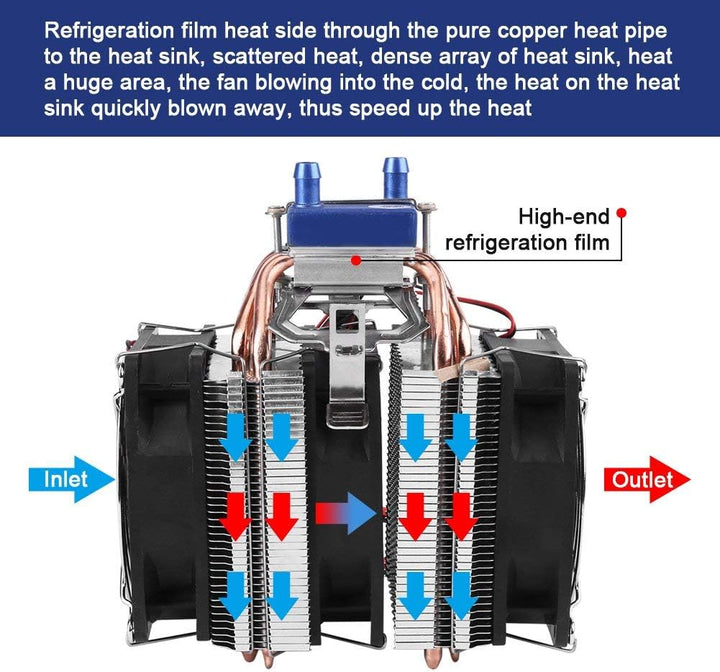 Hilitand DC 12 V Thermoelektrische Kühlung, Halbleiter, Peltier-System, Thermoelektrisches Kühlsyste