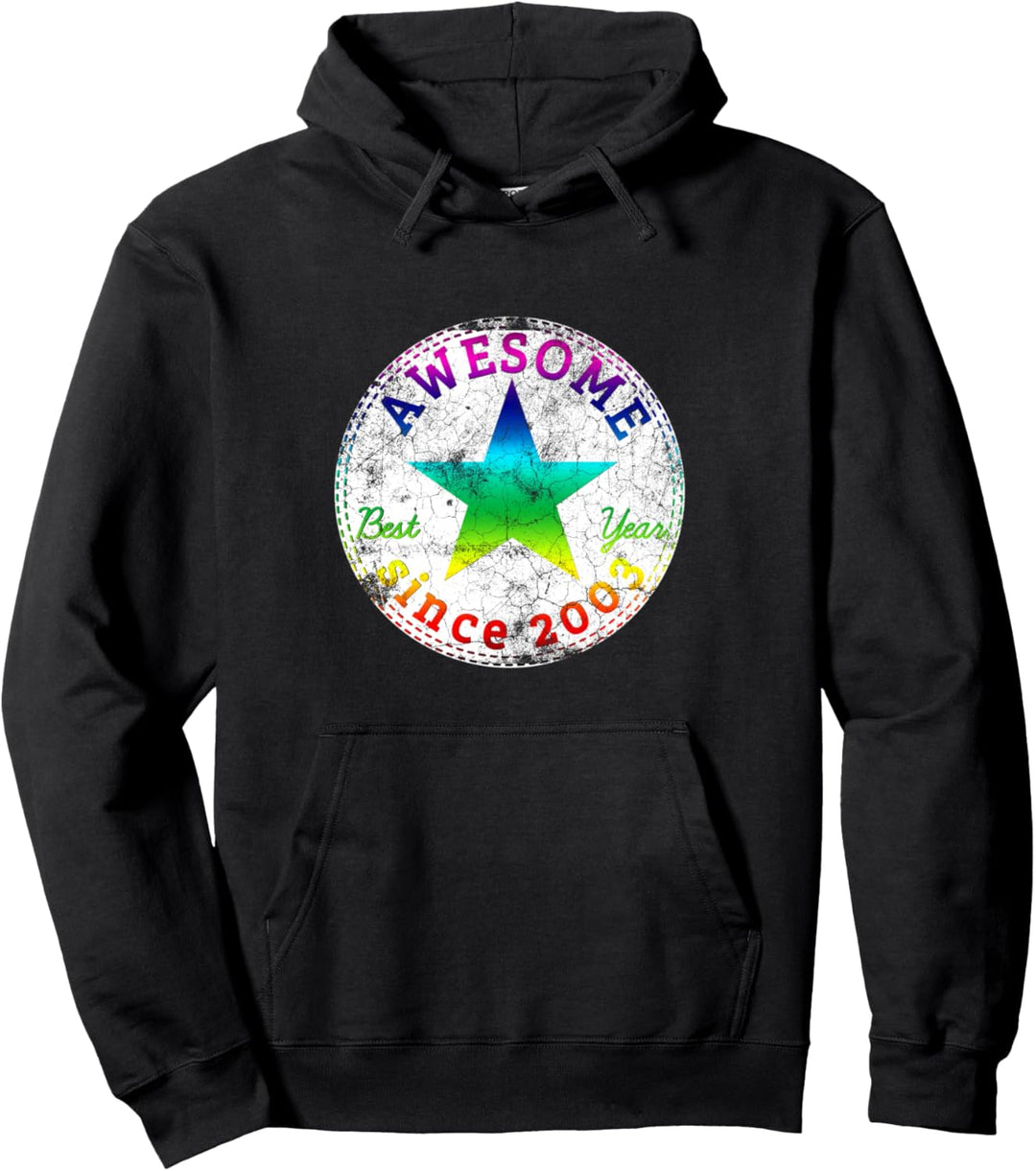 Awesome Since 2003 18. Geburtstag Bestes Geschenk 18 Jahre Pullover Hoodie