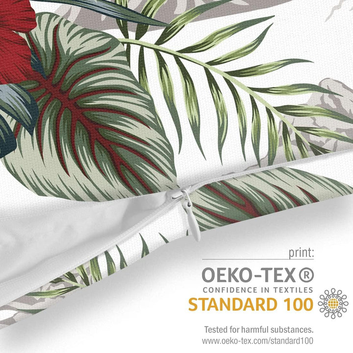 VOID Tropische Inseln Hibiskus Kissenbezug Kissenhülle Sofakissen Kissen Deko Outdoor-Kissen Dekokis