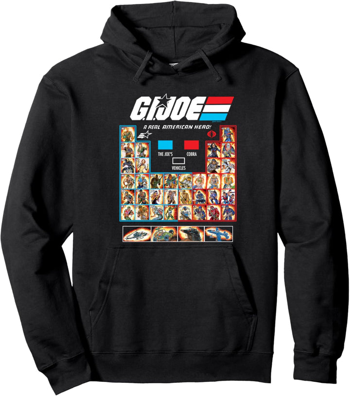 G.I. Joe Group Shot Periodic Roll Call Pullover Hoodie
