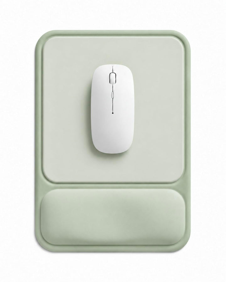 Mauspad mit gelkissen Handgelenkauflage,mousepad ergonomisch Vertieftes Anti-Druck Design, Rutschfes
