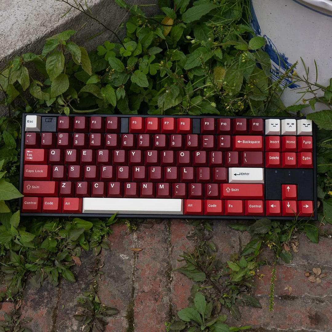 mintcaps Jamon Keycaps Set 173 Tasten Cherry Profile Doubleshot Custom Keyboard Red Keycaps ISO ANSI