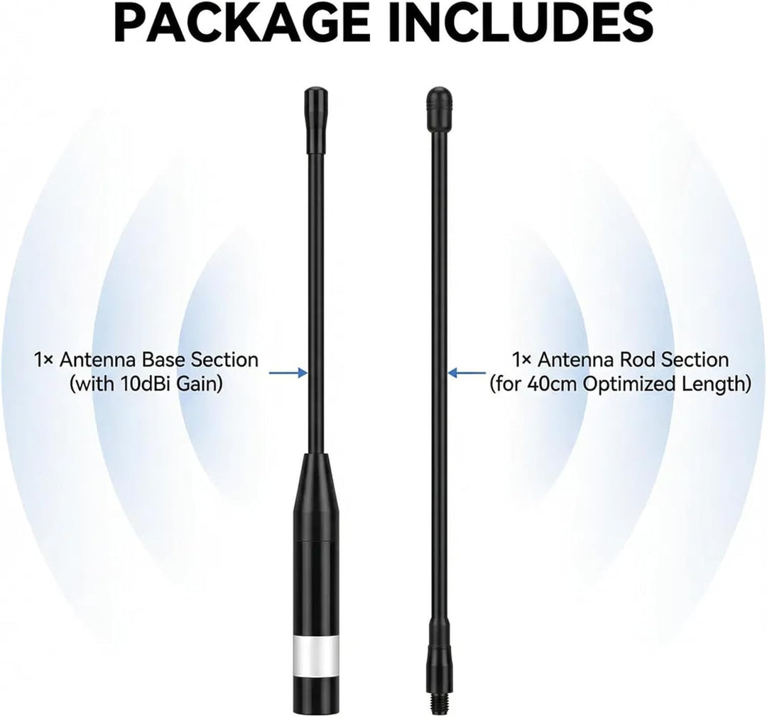 868MHz Meshtastic LoRa Antenne 10dBi High Gain, 40cm Langstrecken SMA Stecker Omni Whip für He ltec