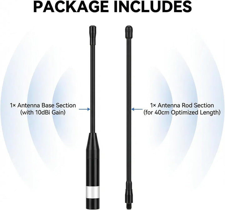 868MHz Meshtastic LoRa Antenne 10dBi High Gain, 40cm Langstrecken SMA Stecker Omni Whip für He ltec