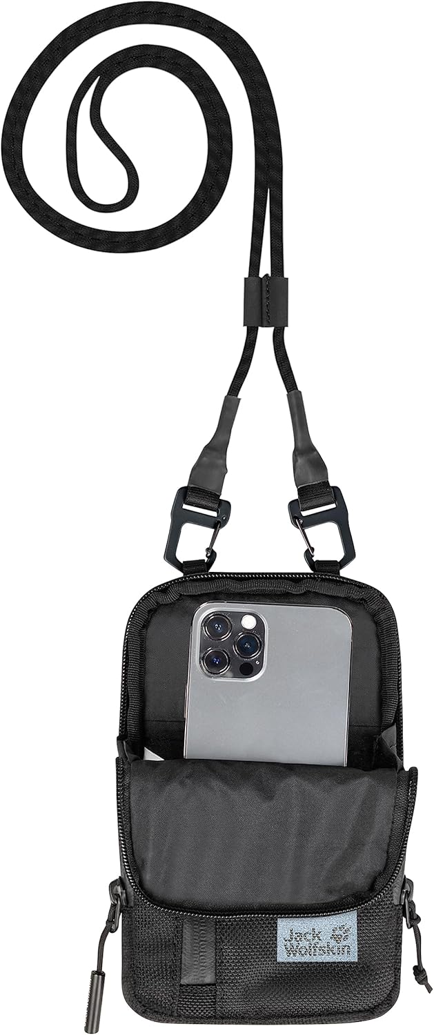 JACK WOLFSKIN Frankfurt Phone Pouch Ultra Black Einheitsgrösse, Einheitsgrösse