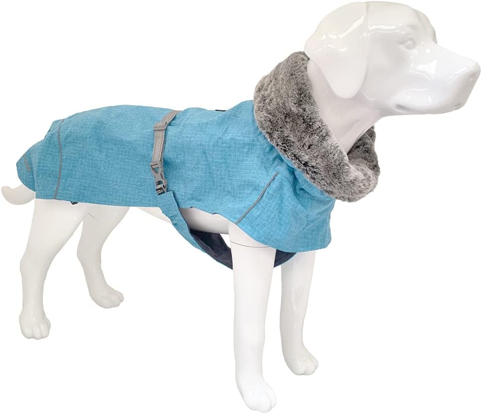 Croci Hiking Hundemantel, wasserdicht, für Hunde, Makalu, wärmeregulierendes Futter, Türkis, 40 cm t