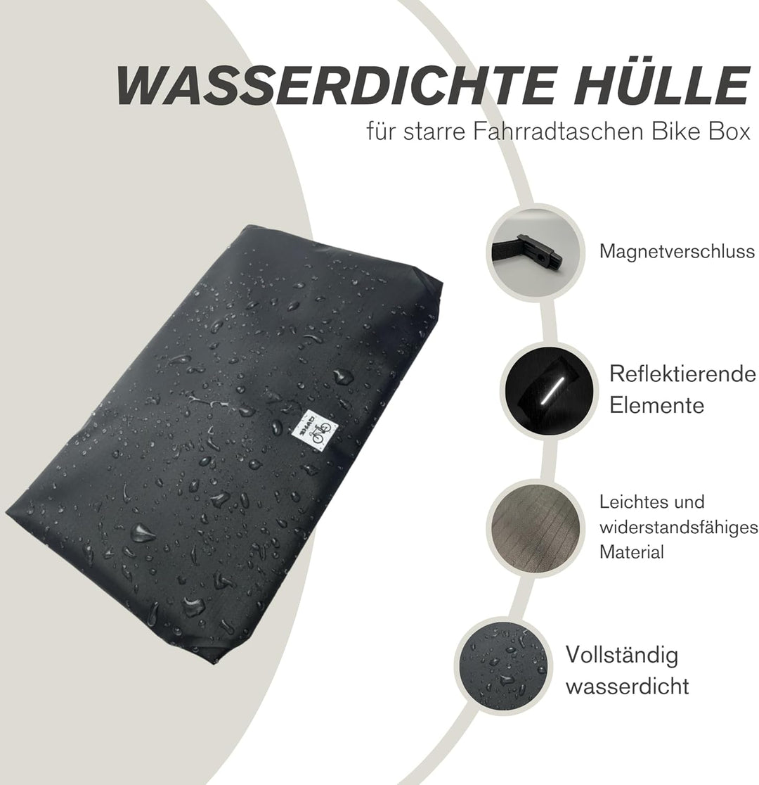 SHAD Bike Box Rain Hood - Wasserdichte Abdeckung für Bike Box 20L | Schutzabdeckung mit reflektieren