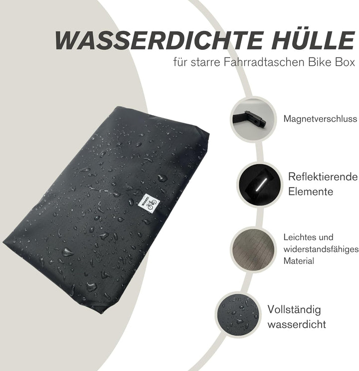 SHAD Bike Box Rain Hood - Wasserdichte Abdeckung für Bike Box 20L | Schutzabdeckung mit reflektieren