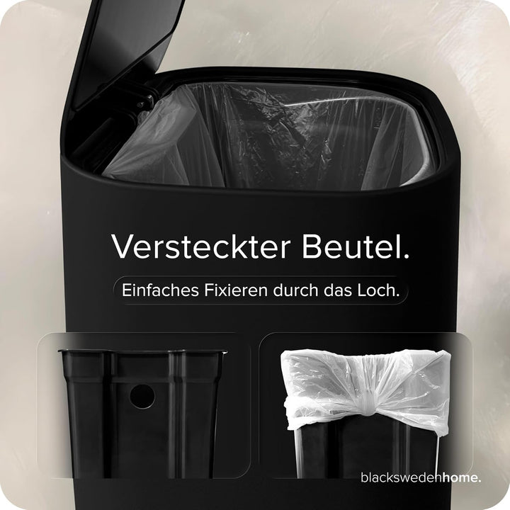 Mülleimer Bad - 5L Kosmetikeimer mit Softclose-Deckel und Inneneimer - Bad Mülleimer, Abfalleimer Ba