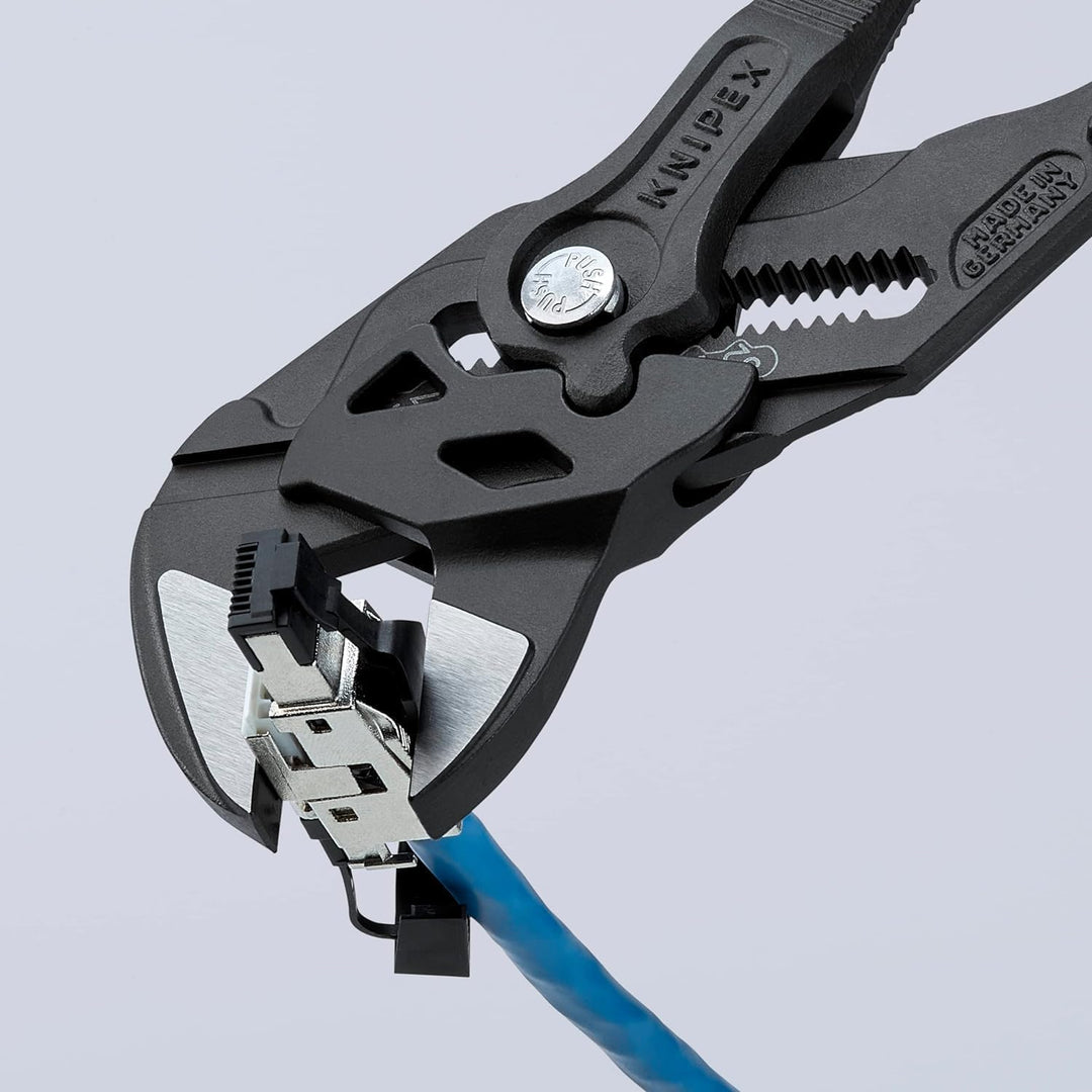 KNIPEX Zangenschlüssel, Multi-Schraubenschlüssel, Chrom-Vanadium, atramentiert, mit 2K-Griffen, 250
