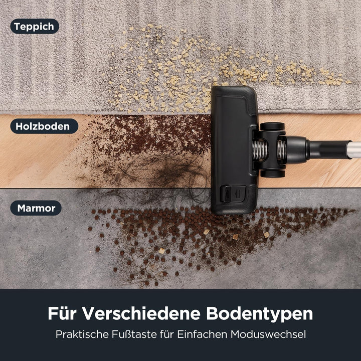 Eureka NEN300 Staubsauger mit Beutel 700W, 62 dB(A) Extreme Silence Bodenstaubsauger, Staubsauger Le